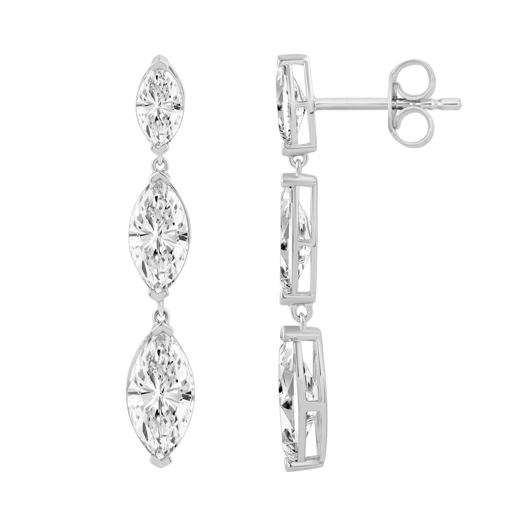 Marquis drop earrings